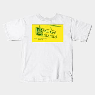 5th Avenue, Upland, California by Mistah Wilson Kids T-Shirt